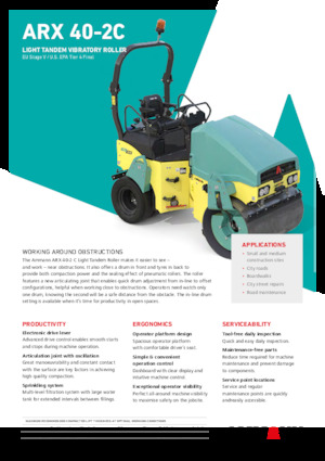 Комбинирани валяци Ammann ARX 40-2C