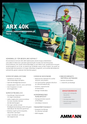 Комбинирани валяци Ammann ARX 40 K