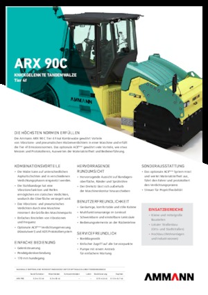 Комбинирани валяци Ammann ARX 90 C T4 f
