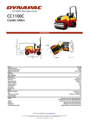Комбинирани валяци Dynapac CC 1100 C