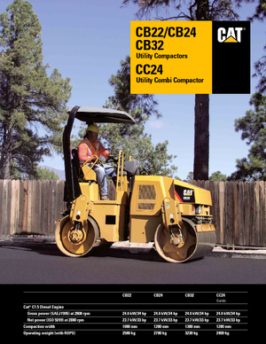 Комбинирани валяци Caterpillar CC24