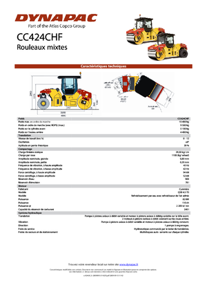 Комбинирани валяци Dynapac CC 424 C HF