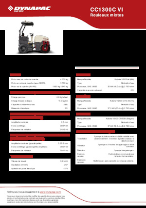 Комбинирани валяци Dynapac CC1300C VI