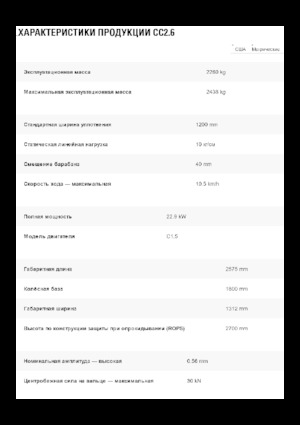 Комбинирани валяци Caterpillar CC2.6