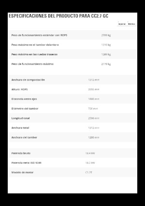Комбинирани валяци Caterpillar CC2.7GC