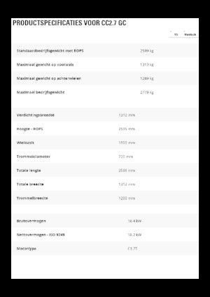 Комбинирани валяци Caterpillar CC2.7GC