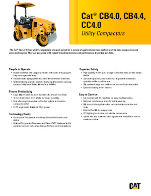 Комбинирани валяци Caterpillar CC4.0