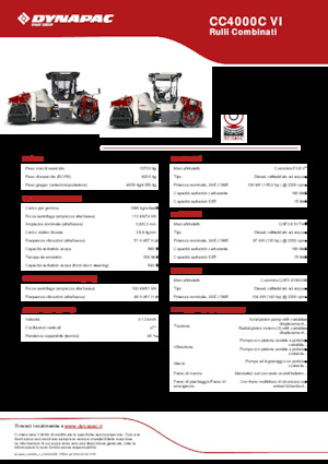 Комбинирани валяци Dynapac CC4000C VI
