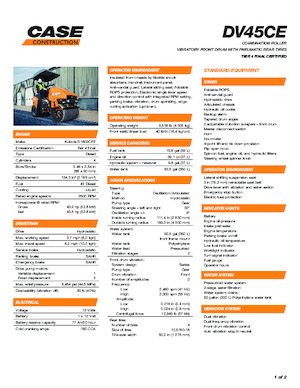 Комбинирани валяци Case DV45CE