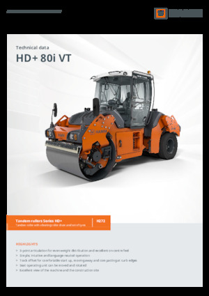 Комбинирани валяци Hamm HD+ 80i VT