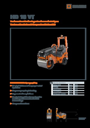 Комбинирани валяци Hamm HD 10 VT