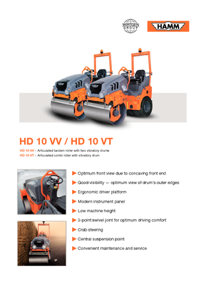 Комбинирани валяци Hamm HD 10 VT
