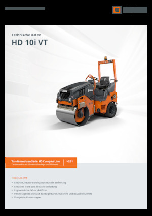Комбинирани валяци Hamm HD 10i VT