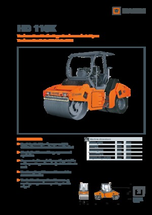 Комбинирани валяци Hamm HD 110K