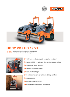 Комбинирани валяци Hamm HD 12 VT