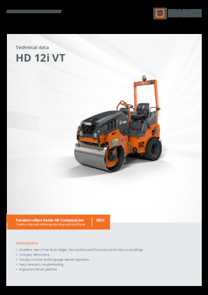 Комбинирани валяци Hamm HD 12i VT