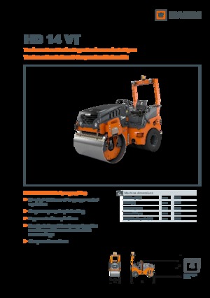 Комбинирани валяци Hamm HD 14 VT
