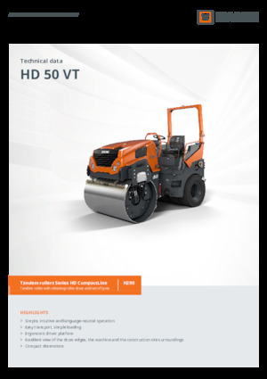 Комбинирани валяци Hamm HD 50 VT