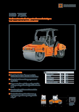 Комбинирани валяци Hamm HD 75 K