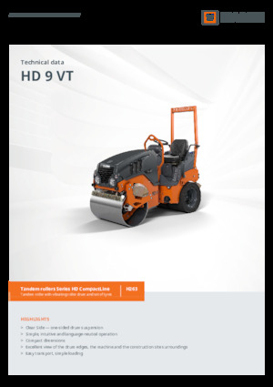 Комбинирани валяци Hamm HD 9 VT