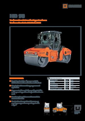 Тандемни вибрационни валяци Hamm HD 90