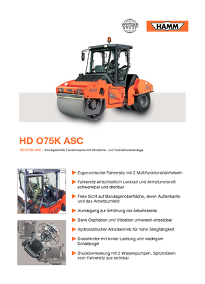 Комбинирани валяци Hamm HDO 75 K ASC