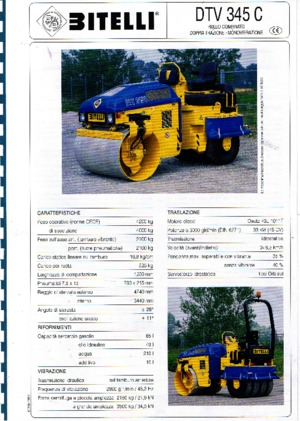 Комбинирани валяци Bitelli DTV 345 C