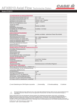 Зърнокомбайн Case IH AFX 8010