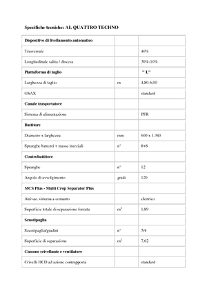 Зърнокомбайн Laverda AL Quattro Techno