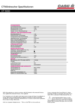 Зърнокомбайн Case IH CT 5050