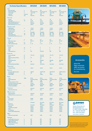 Зърнокомбайн Sampo Rosenlew SR 2065 Spezial