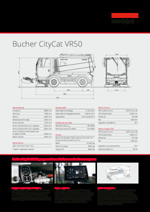 Компактни машини за метене Bucher-Schörling CityCat VR50