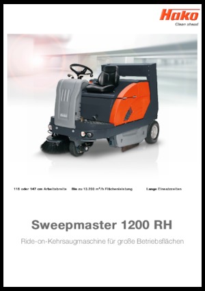 Компактни машини за метене Hako Sweepmaster D 1200 RH