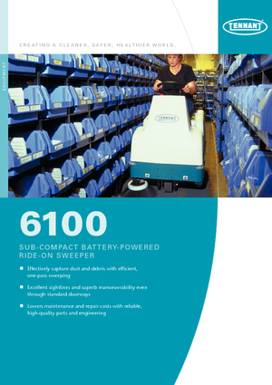 Компактни машини за метене Tennant Tennant 6100