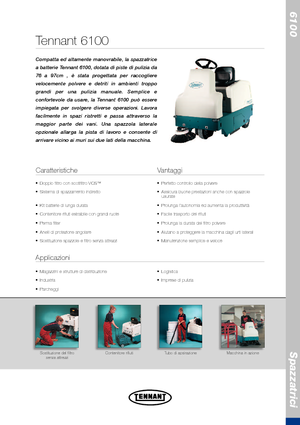 Компактни машини за метене Tennant Tennant 6100