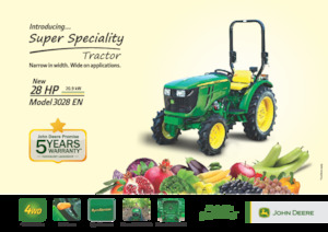 Общински трактори John Deere 3028EN