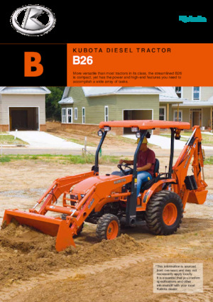 Общински трактори Kubota B26B