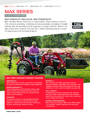 Общински трактори Mahindra Max 25XL HST