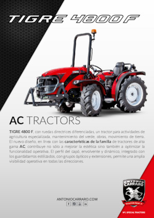 Общински трактори Carraro Tigre 4800 F