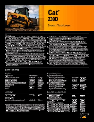 Челни товарачи Caterpillar 239D