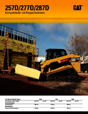 Челни товарачи Caterpillar 287D