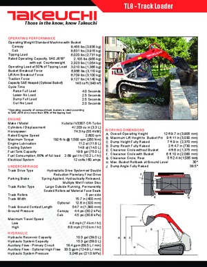 Челни товарачи Takeuchi TL 8 