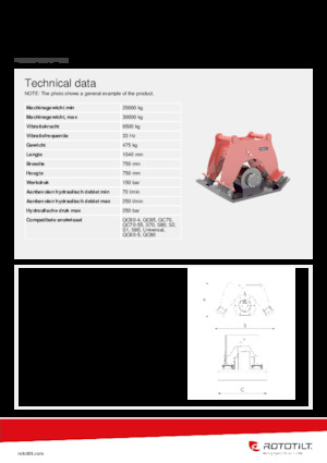 Монтируеми повърхностни вибратори Rototilt® C65