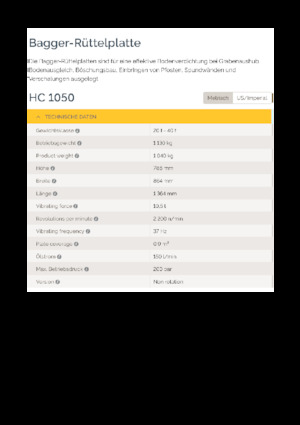Монтируеми повърхностни вибратори Epiroc HC 1050 