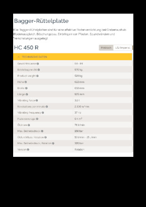 Монтируеми повърхностни вибратори Epiroc HC 450 R 