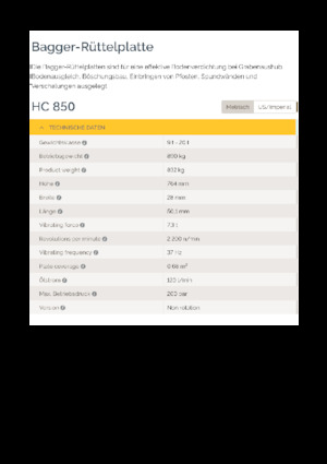 Монтируеми повърхностни вибратори Epiroc HC 850 