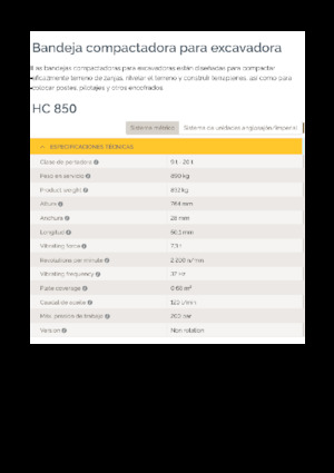 Монтируеми повърхностни вибратори Epiroc HC 850 