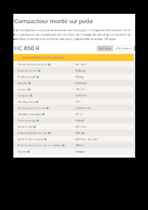 Монтируеми повърхностни вибратори Epiroc HC 850 R 