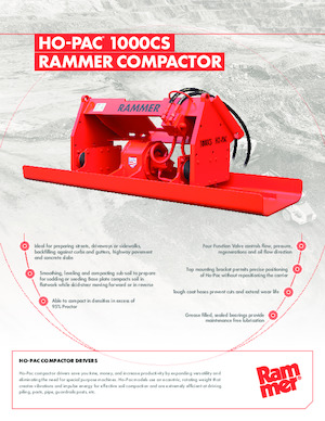 Монтируеми повърхностни вибратори Rammer Ho-Pac 1000CS