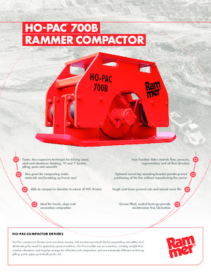 Монтируеми повърхностни вибратори Rammer Ho-Pac 700B